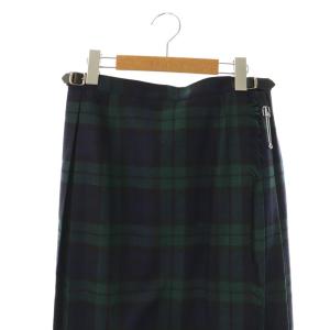 O'NEIL OF DUBLIN チェック キルトスカート ラップスカート プリーツ I46 グリーン ネイビー /ES OS