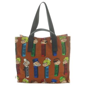 イア ear × ペッツ PEZ トートバッグ 2way マルチカラー 茶 ブラウン 青 ブルー /SS