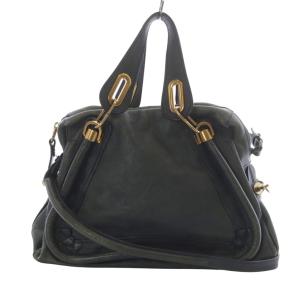 パラティ 2wayレザーハンドバッグ グリーン 8HS891-043