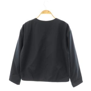 UNTITLED 中綿ノーカラージャケット ジップアップ 1 ブラック /DF OS