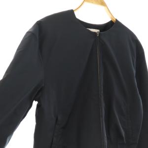 UNTITLED 中綿ノーカラージャケット ジップアップ 1 ブラック /DF OS