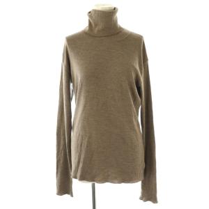 rib タートル ニット セーター プルオーバー ウール モカブラウン /CX OS SH