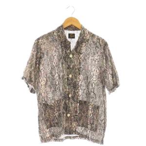 Cabana Shirt - Python Pt シャツ 半袖 総柄 XS グレー /AT OS SH