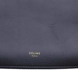 CELINE Phoebe Philo クラスプミニ レザーショルダーバッグ ブラック