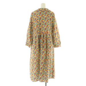 JOCOMOMOLA 24AW Azul oceano フラワープリントワンピース ロング 長袖 40 マルチカラー /MY