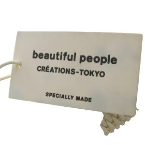 beautiful people チューブニッティングバスケット バッグ トートバッグ PVC ホワイト /YO6
