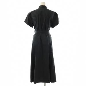 theory luxe BIO. TYPE RANDY ワンピース ミモレ ロング 半袖 38 グレー /AT OS