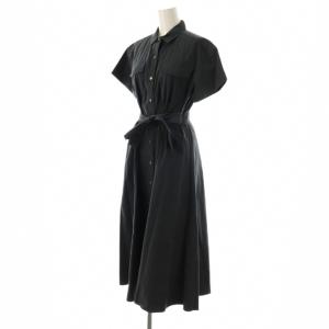 theory luxe BIO. TYPE RANDY ワンピース ミモレ ロング 半袖 38 グレー /AT OS