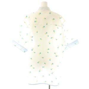 yori 25SS Lame Clover Sheer Shirt F ホワイト