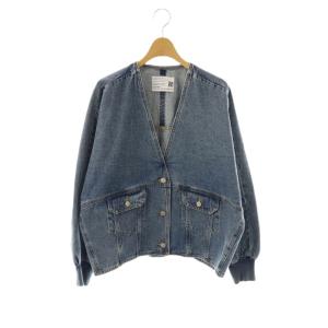 デニムジャケット ノーカラー 38 ブルー /HK OS