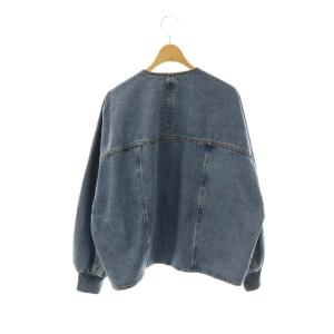 PASSIONE デニムジャケット ノーカラー 38 ブルー /HK OS