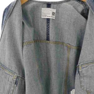 PASSIONE デニムジャケット ノーカラー 38 ブルー /HK OS