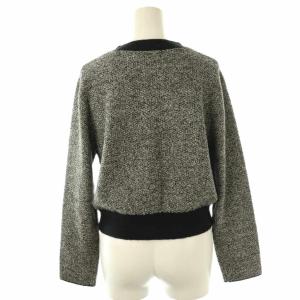 JUSGLITTY セットアップ ツイード ニット カーデ タイトスカート 2 グレー ブラック /DO OS