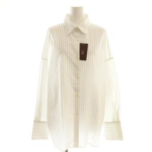 25SS  FABRICA STRIPE シャツ ブラウス ストライプ 白 黒 /CX OS