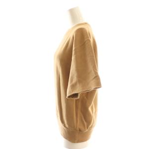 Plage 25SS Cut Off Sleeve スウェットシャツ トレーナー プルオーバー キャメル /CX OS