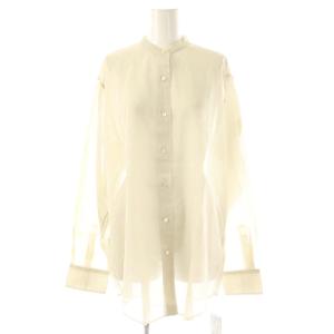 25AW organdy sheer シャツ シアー 長袖 キナリ /HK OS
