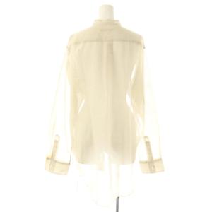 Plage 25AW organdy sheer シャツ シアー 長袖 キナリ /HK OS