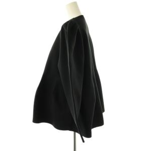 MACHATT ホールガーメントフォルムニット カットソー 長袖 ブラック /DO OS