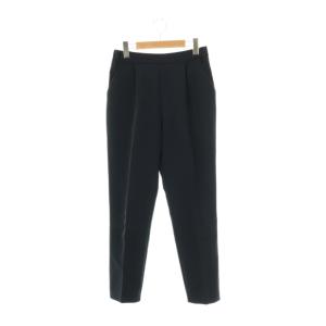 ダブルクロスパンツ テーパード スラックス 38 紺 ネイビー /AT OS