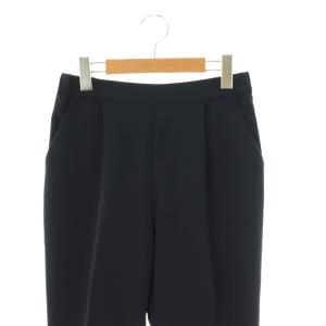 yori ダブルクロスパンツ テーパード スラックス 38 紺 ネイビー /AT OS