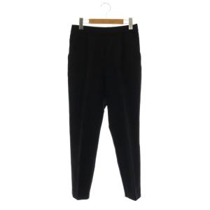 ダブルクロスパンツ テーパード スラックス 38 黒 ブラック /AT OS