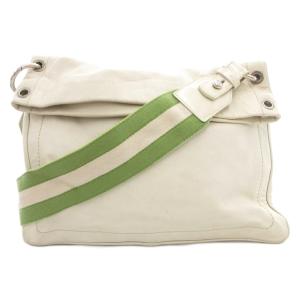 トレインスポッティング TRENSA ショルダーバッグ 斜め掛け クロスボディ レザー 白 ホワイト /GV