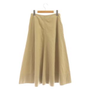 MADISONBLUE PANEL FLARE SKIRT スカート フレア ミモレ ロング S ベージュ /AT OS