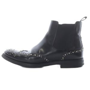 KETSBY MET スタッズ チェルシーブーツ ショート 36 黒 ブラック /SR