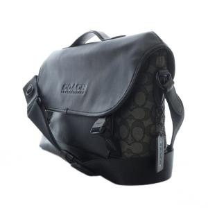 COACH リーグ バイク バッグ・シグネチャー ジャカード ショルダー メッセンジャー 黒 ブラック CC072