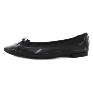 Repetto パテントバレエシューズ 35 22cm パンプス リボン 黒 ブラック /AE