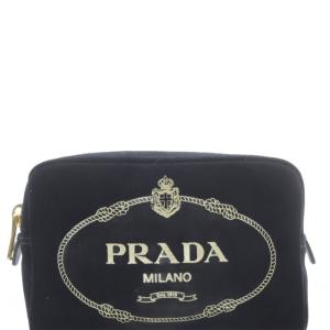 PRADA カナパポーチ ロゴ ブラック 1NA021