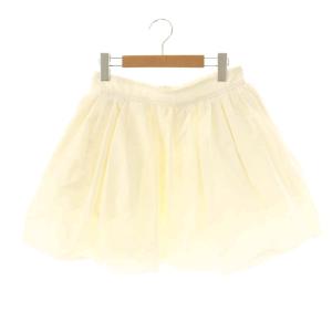 バブルバルーンミニスカート ギャザースカート フレア 38 オフホワイト /ES OS