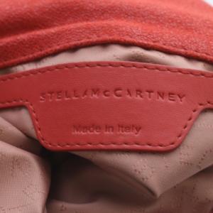 STELLA McCARTNEY ファラベラ ミニ 2WAYトートバッグ ショルダーバッグ 斜め掛け チェーン フェイクスエード レッド