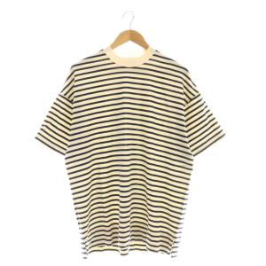 BOX Tee S/S ORGANIC COTTON BORDERTシャツ カットソー 1 紺 ベージュ