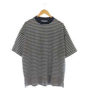 BOX Tee S/S ORGANIC COTTON BORDERTシャツ カットソー ボーダー 1 紺
