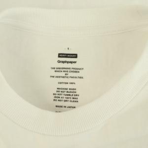 Graphpaper HEAVY WEIGHT クルーネックTシャツ 半袖 1 ホワイト /MY OS AD