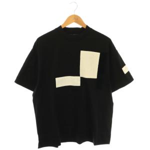 パッチワークS/STシャツ カットソー 1 黒 アイボリー A23B /CX OS AD