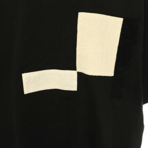 MARKAWARE MARK AWARE パッチワークS/STシャツ カットソー 1 黒 アイボリー A23B /CX OS AD