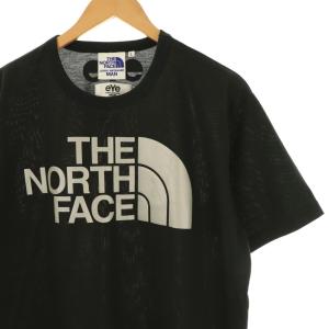 THE NORTH FACE × アイ ジュンヤワタナベマン コムデギャルソン Wネームエステル綿天竺 Tシャツ カットソー L ブラック