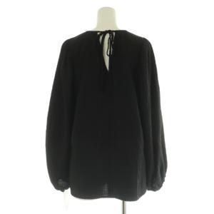 BEAUTY&YOUTH UNITED ARROWS チェックジャカード セットアップ上下 バックリボン ブラウス Iラインロングスカート F M ブラック