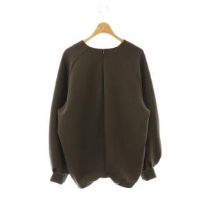 MUSE de Deuxieme Classe 24SS dumblefit クルーネックプルオーバー カットソー ダークブラウン /DO OS