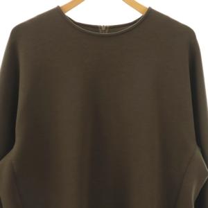 MUSE de Deuxieme Classe 24SS dumblefit クルーネックプルオーバー カットソー ダークブラウン /DO OS