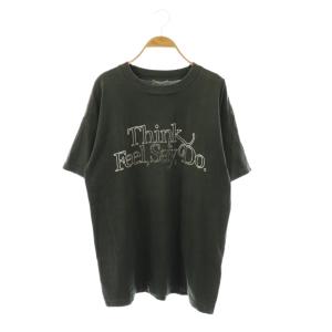 Previous Print Tシャツ カットソー ダメージ加工 チャコールグレー ホワイト /DO OS
