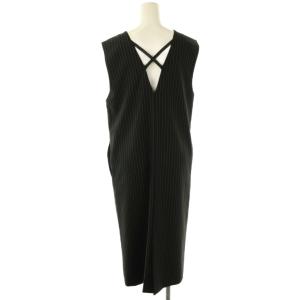 INDIVI 近年モデル 【洗える】ウールライクジャンパースカート ワンピース 05 ブラック /DF OS