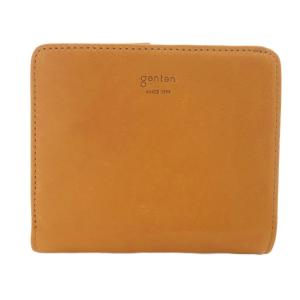 レザー L字ファスナー 馬モチーフ刻印 二つ折り財布 茶色 ブラウン /SR