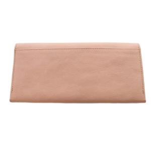 genten レザー 長財布 ロゴ ピンク /SR