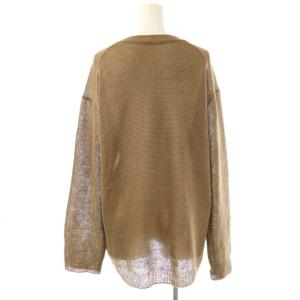 Deuxieme Classe 25SS Fascinating ニット セーター 長袖 リネン ベージュ /NR OS