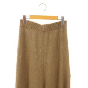 Deuxieme Classe 25SS Fascinating スカート フレア マキシ ロング 36 茶 ブラウン /AT OS