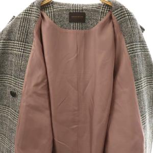 TOMORROWLAND collection 24AW ウールカシミヤグレンチェック ショートコート 36 ブラック