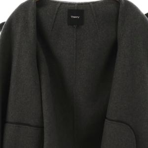 Theory 24AW NEW DIVIDE GC CLAIRENE J コート カシミヤ混 P グレー /HK OS